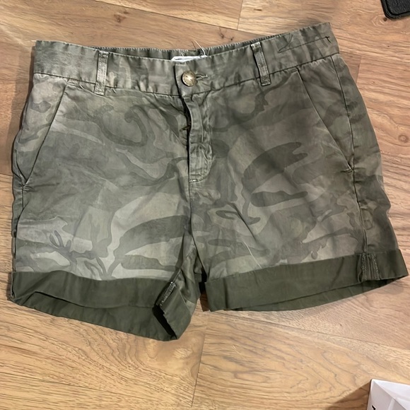 Current/Elliott Pants - Current Elliott Camo Shorts